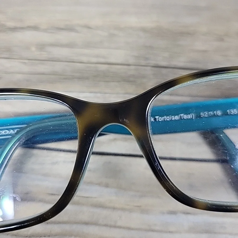 Coach HC 6040 Brooklyn 5116 Eyeglasses‎ Frames Womens 52-16-135 Tortoise Teal